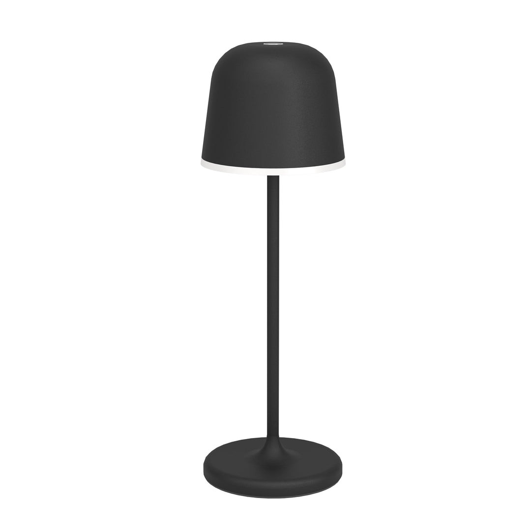 Aussenleuchte Tischleuchte Mannera  mit Dimmer (Touchdimmer) schwarz Kunststoff weiss 2,2W H:34 Ø 11 cm in