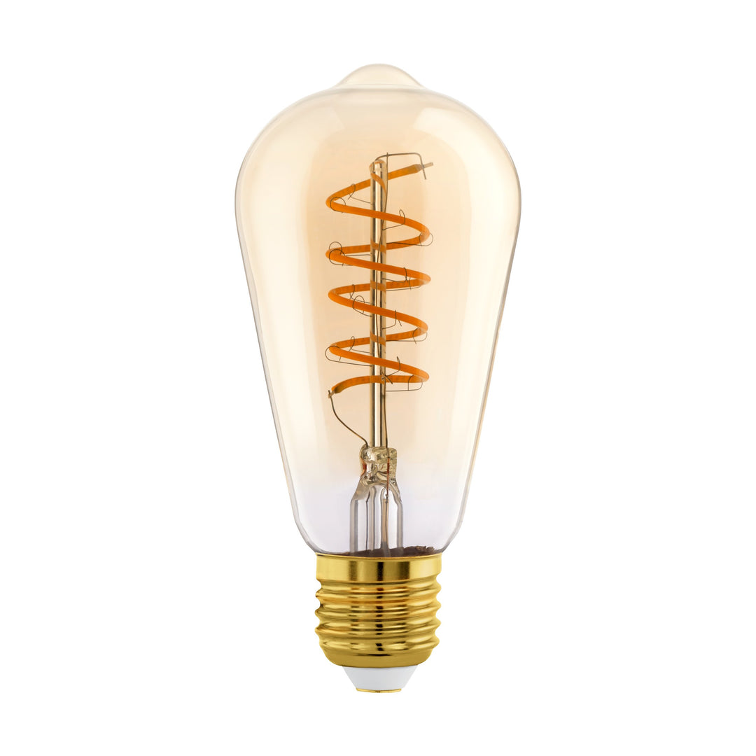 Leuchtmittel Lm_led_e27  Glas amber 1X4W L:14,2 Ø 6,4 cm in