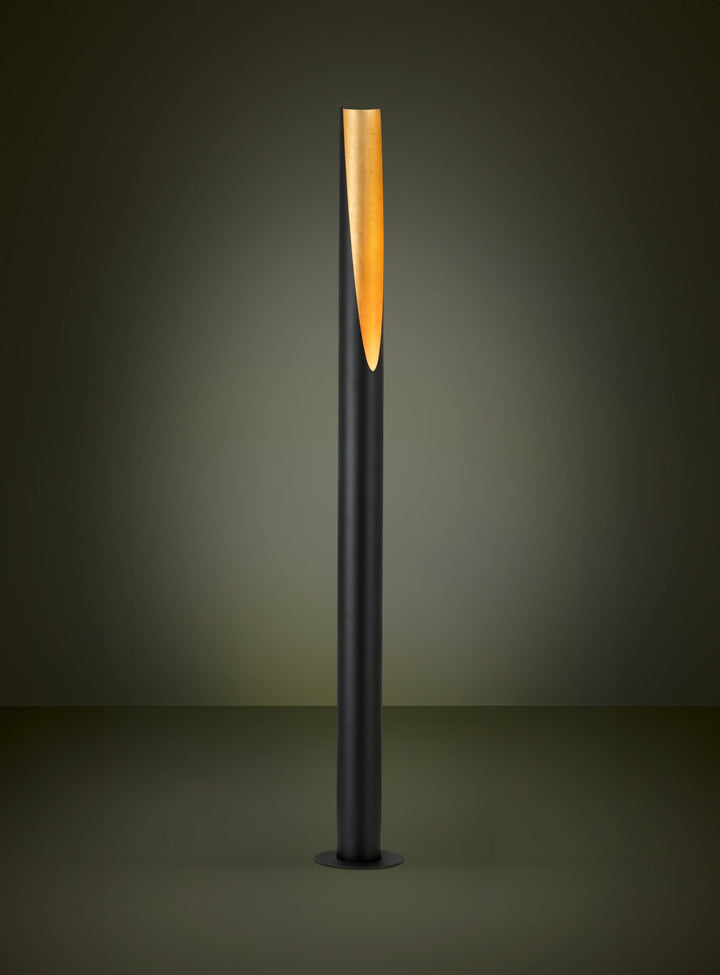 Stehleuchte Prebone mit Schalter schwarz, gold 1X4,7W H:180,5 Ø 11 cm in