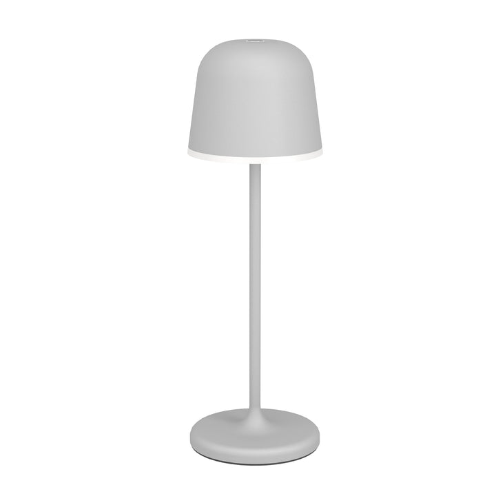 Aussenleuchte Tischleuchte Mannera  mit Dimmer (Touchdimmer) grau Kunststoff weiss 2,2W H:34 Ø 11 cm in