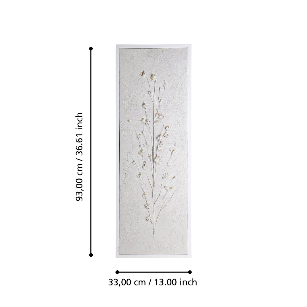 Bild Alaminos weiss, gold  L:33 H:93 cm in